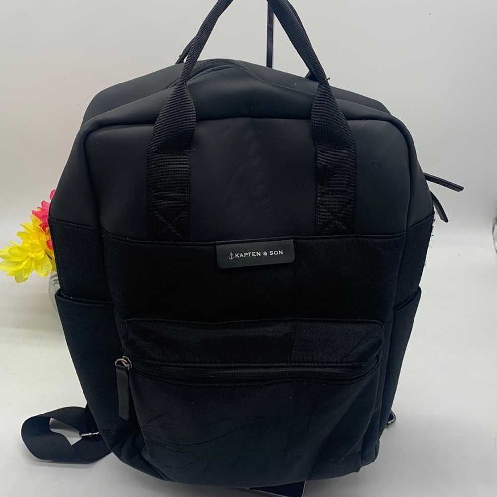 Kapten & Son Black Backpack TOT4487A